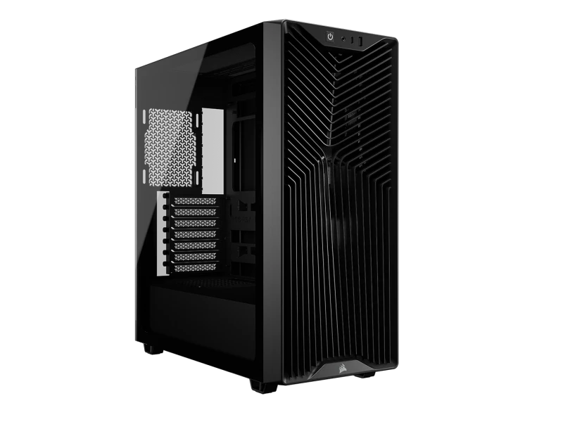 Image of Corsair 3200D RS Mid Tower ATX Gaming PC Case - Black- CC-9011334-WW