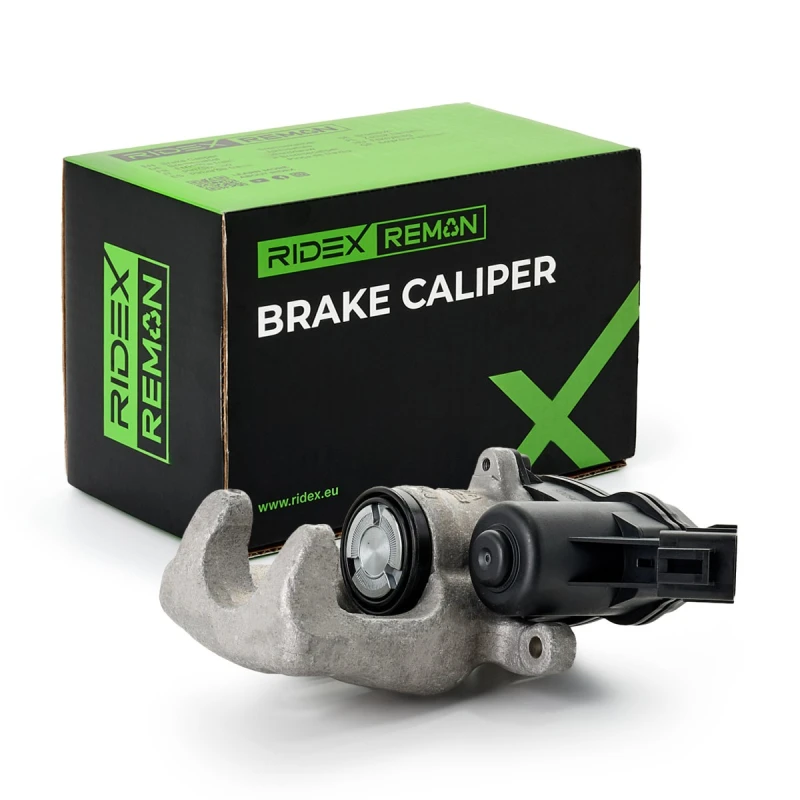Image of RIDEX REMAN 78B0986R Brake caliper Rear Axle Right, without holder, for vehicles with electric parking brake, with holding frame Aluminium Brake Calip