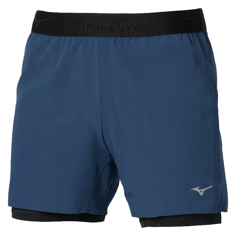 Image of 2 in 1 shorts Mizuno Core Bleu Male XL