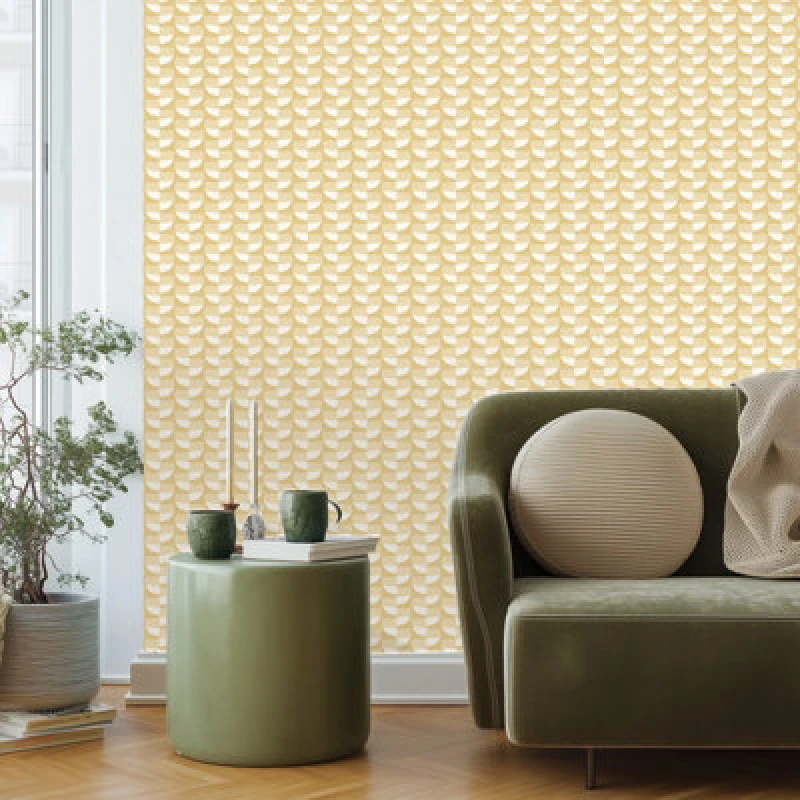 Image of Belgravia Decor Belgravia Decor Zambaiti Parati Marrakech Quadrant Geo Ochre Wallpaper Yellow