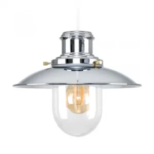 image of Ukai Fisherman&#x27;s Pendant Shade in Chrome