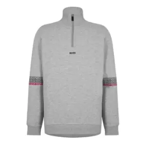 Image of Boss quarter Zip Sweatshirt - Grey