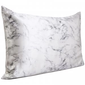 image of Slip Silk Pillowcase - Queen (Various Colours) - Marble