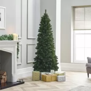 Image of The Winter Workshop - 7ft / 210cm Slim Balsam Fir Artificial Christmas Tree - PVC Needles with 1000 Hand Crafted Branch Tips