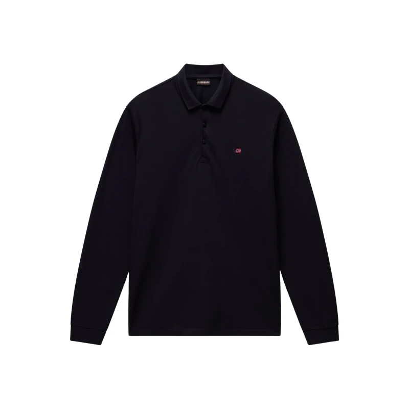 Image of Long sleeve polo Napapijri Ealis 1 Noir Male XS