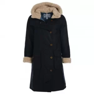Image of Barbour Womens Peregrine Wax Jacket Royal Navy 10