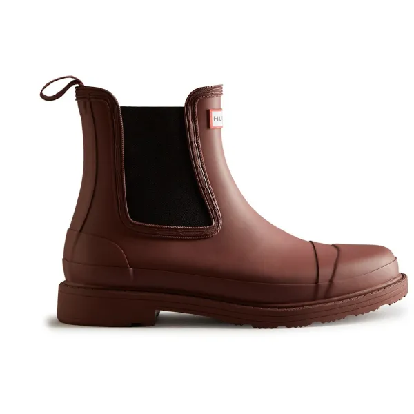 Image of Hunter Womens Commando Waterproof Wellington Chelsea Boots UK Size 7 (EU 40/41)