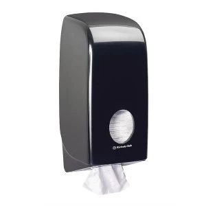 image of Aquarius Bulk Pack Toilet Tissue Dispenser Black 7172