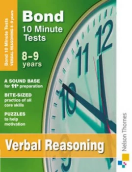 Image of Bond 10 Minute Tests. 8-9 Years Verbal Reasoning by Frances down Paperback