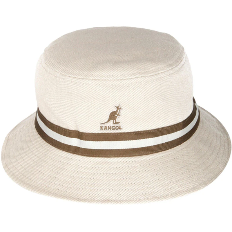 Image of Kangol Stripe Bucket Hat Beige unisex Small