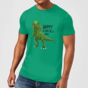 image of Beershield Happy St Pat-Rex T-Shirt - Kelly Green - L