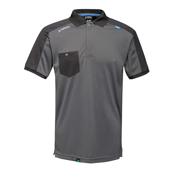 Image of Regatta Mens Tactical Threads Offensive Wicking Workwear Polo Shirt TRS167 Chest 37-38' (94-96.5cm) - Small - Seal Grey
