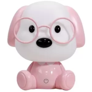 Image of Onli Toby Integrated LED Childrens Table Lamp, Pink