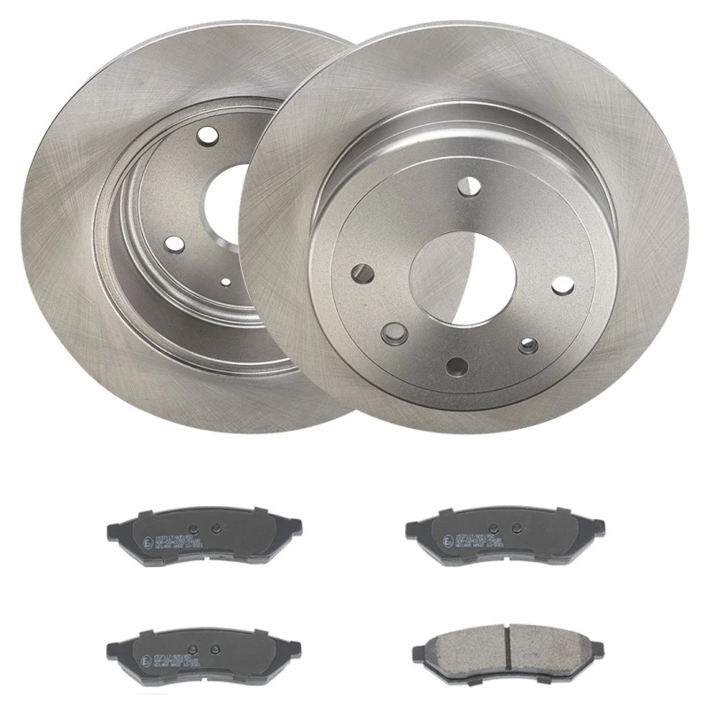 Image of RIDEX 3405B2431 Brake disc and pads set Rear Axle, Brake Disc Type: Solid, not prepared for wear warning indicator Brake Set,disc brakes (3405)