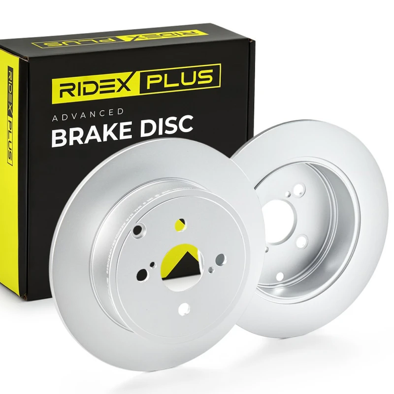 Image of RIDEX PLUS 82B0264P Brake disc Solid, High-carbon, without bolts/screws Brake Disc (82)