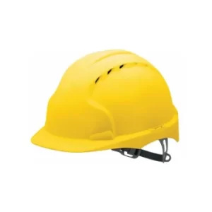 image of JSP EVO3 Vented Yellow Safety Helmet