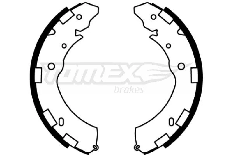 Image of TOMEX brakes Brake Shoe Set TOMEX brakes TX 22-37
