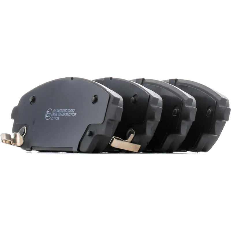 Image of RIDEX 402B0887 Brake pad set Front Axle, with acoustic wear warning Low-Metallic Brake Pad Set,disc brake (402)