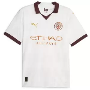 Puma Manchester City Away Shirt 2023 2024 Adults - White