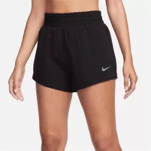 image of Nike Dri-FIT Running Division Womens High-Waisted 7.5cm. Brief-Lined Running Shorts with Pockets - Black