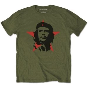 image of Che Guevara - Military Unisex Medium T-Shirt - Green