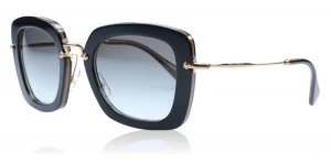 Image of Miu Miu MU07OS Sunglasses Black / Opal KAY0A7 52mm