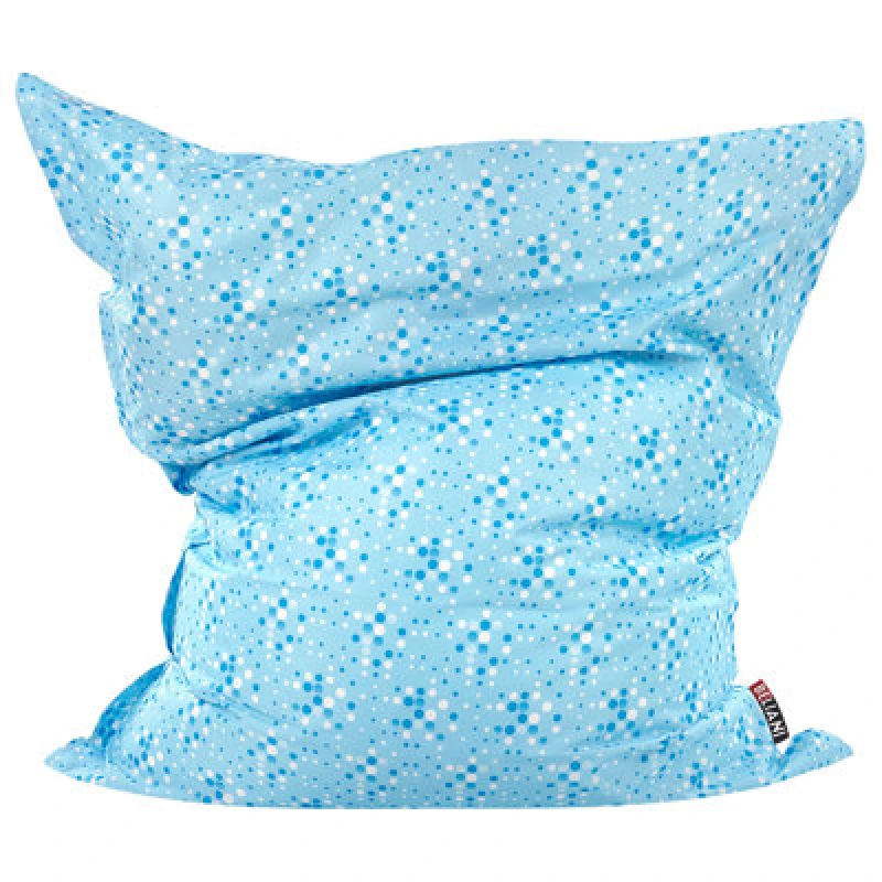 Image of Beliani Bean Bag Cover Fuzzy 180 Cm 140 Cm Light Blue