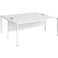 image of Dams International Desk MB1816BWHWH 1,800 x 1,600 x 725 mm