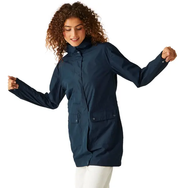 Image of Regatta Womens Birgitta Full Zip Hooded Coat 8 - Bust 32' (81cm) NAVY RWW428-540-8