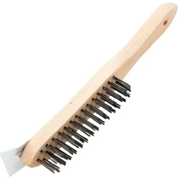 Image of Kennedy - 4-Row Wire Scratch Brush with Scraper