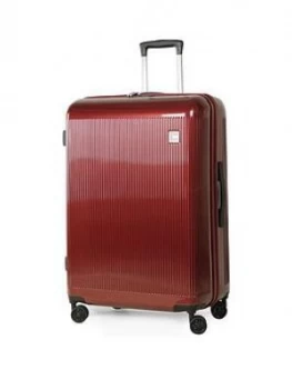 image of Rock Luggage Windsor Large 8 Wheel Burgundy Suitcase