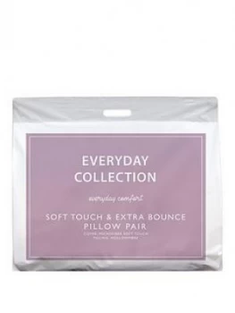 image of Everyday Collection Soft Touch And Extra Bounce Pillows (Pair)