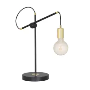 image of Emibig Artemis Black Table Lamp 1x E27