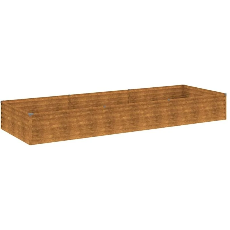 Image of vidaXL Garden Raised Bed 291x100x36cm Corten Steel, Brown 151995
