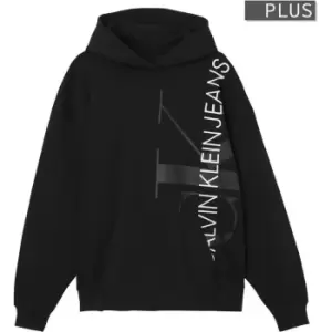 image of Calvin Klein Jeans Plus Vertical Logo Hoodie - Black