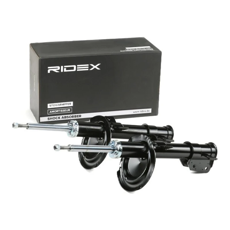 Image of RIDEX 854S2119 Shock absorber Front Axle, Gas Pressure, Suspension Strut, Top pin Shock Absorber (854)