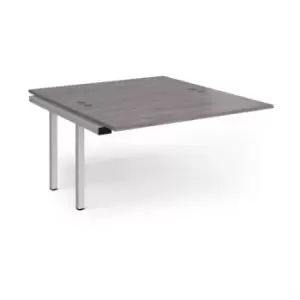 Image of Connex add on units back to back 1400mm x 1600mm - silver frame and grey oak top