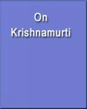 Image of On Krishnamurti by Raymond Martin Paperback