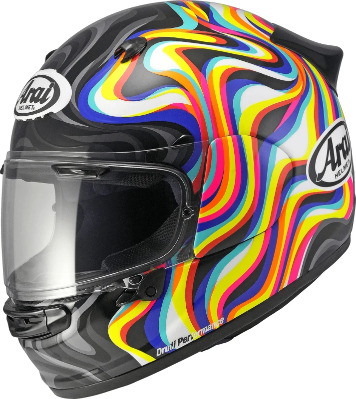 Image of Arai Quantic Swirl Helmet, white, Size L for Men