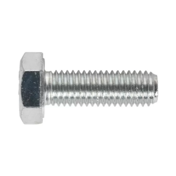 image of Genuine SEALEY SS1030 HT Setscrew M10 x 30mm 8.8 Zinc DIN 933 Pack of 25