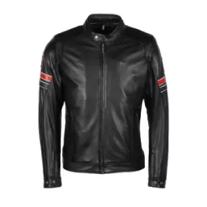 Image of Helstons Elron Leather Rag Black M