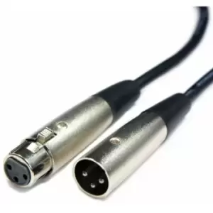 Image of Loops - 1m 3 Pin xlr Male to Female Cable pro Audio Microphone Speaker Mixer Lead