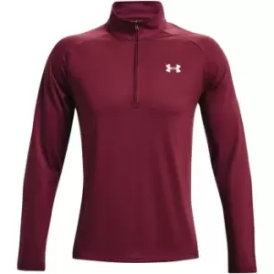 Image of Under Armour Tech half Zip T Mens - Red