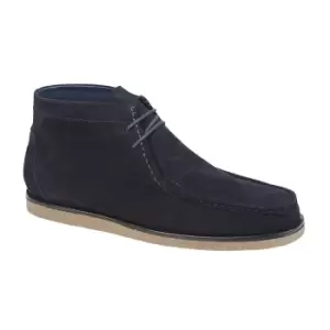 image of Roamers Mens Suede Ankle Boots (10 UK) (Navy Blue)