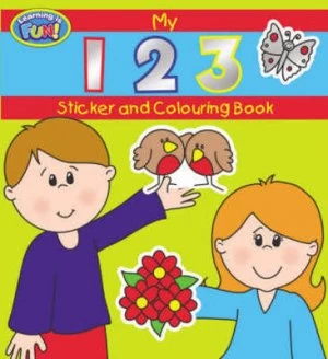 Image of Abc/123 Sticker and Colouring Book