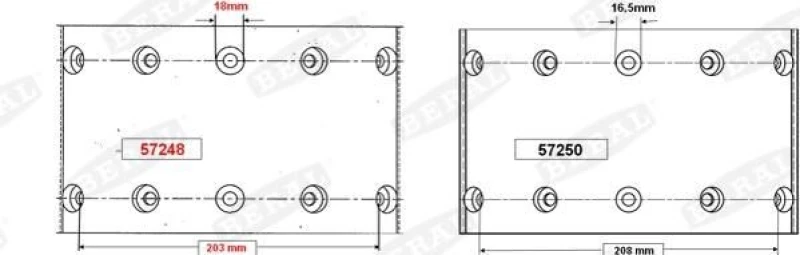 Image of Brake Lining Kit, drum brake BERAL KBL57250.0-1561