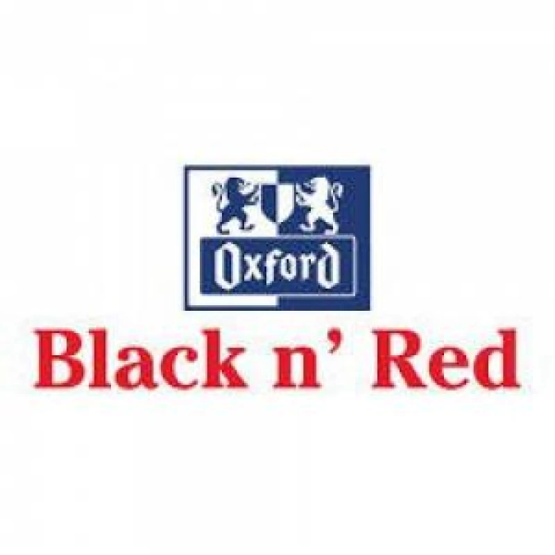 Image of Black n' Red Wirebound Glossy Hardback Notebook Ruled 140 Pages Perforated Black A4 - Pack of 2 (400155309)