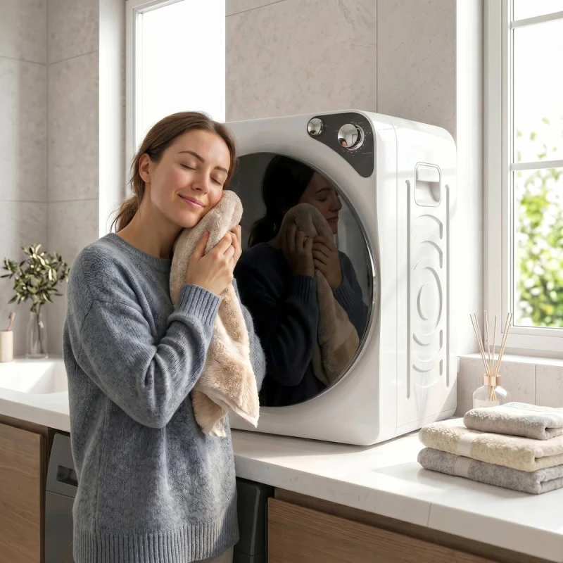 Image of HOMCOM 5kg Vented Tumble Dryer, Compact Dryer with 5 Drying Modes in White White Unisex
