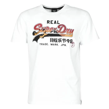 image of Superdry VL ITAGO TEE 220 mens T shirt in White - Sizes S,M,L,XS