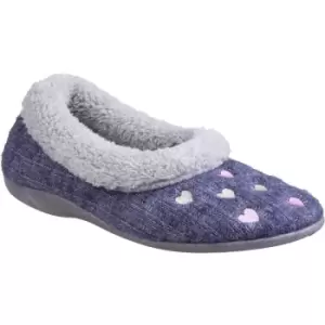 image of Fleet & Foster Alaska Slippers Female Navy UK Size 4